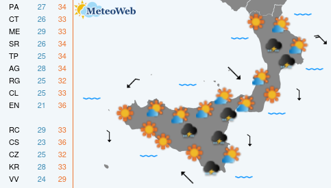 Giovedi 13 Agosto Previsioni Meteo Giovedi 13 Agosto