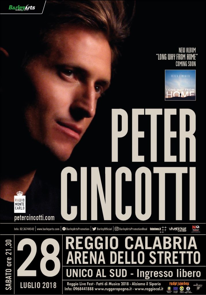 Reggio Calabria In Arrivo Peter Cincotti Matthew Lee E Peter Bence