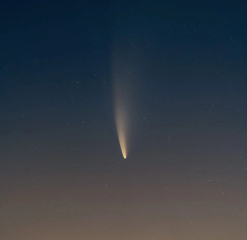 La Splendida Cometa Neowise Illumina La Costa Jonica Della Calabria Le