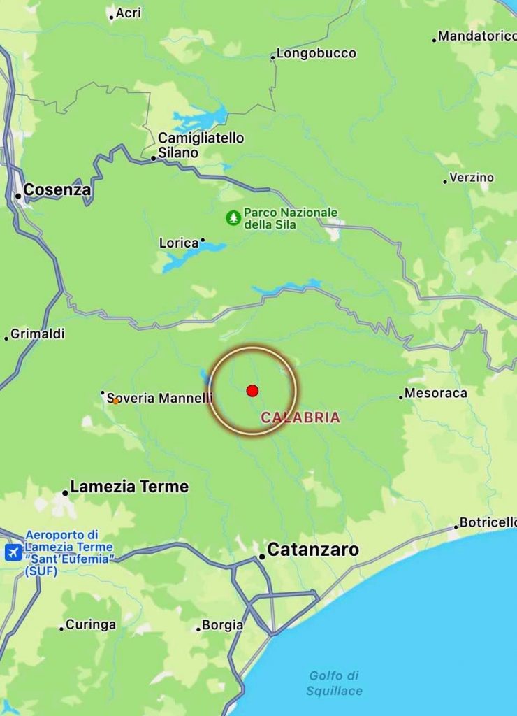 Terremoto In Calabria Epicentro In Sila Scossa Magnitudo 3 2 A