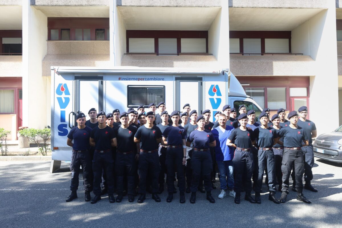 Gli Allievi Carabinieri Del Corso Formativo Donatori Di Sangue All