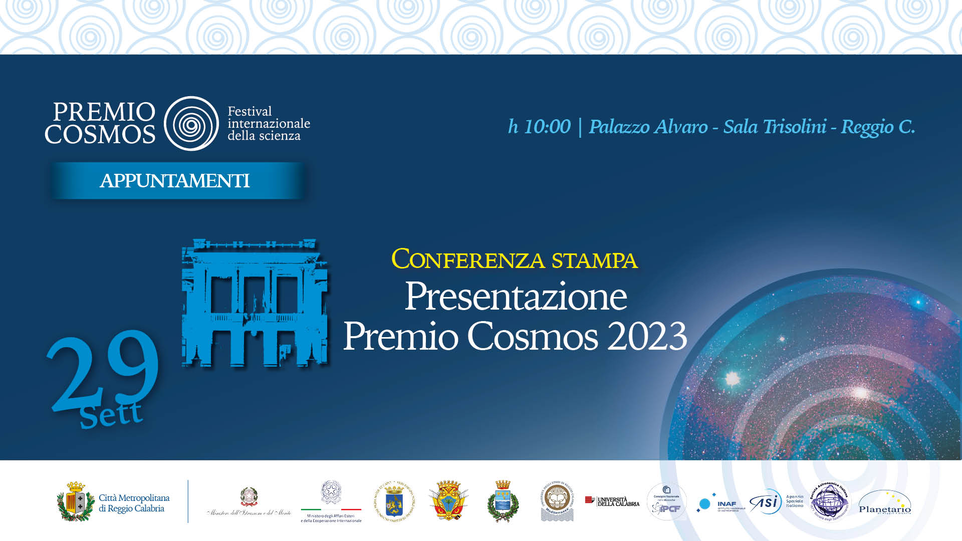 Reggio Calabria Il Festival Cosmos Ai Nastri Di Partenza A Palazzo