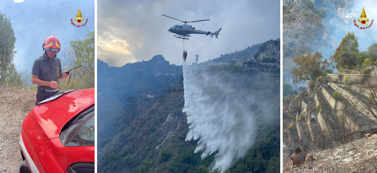 Incendi A Messina Carbonizzati Due Ettari Di Terreno FOTO E DETTAGLI