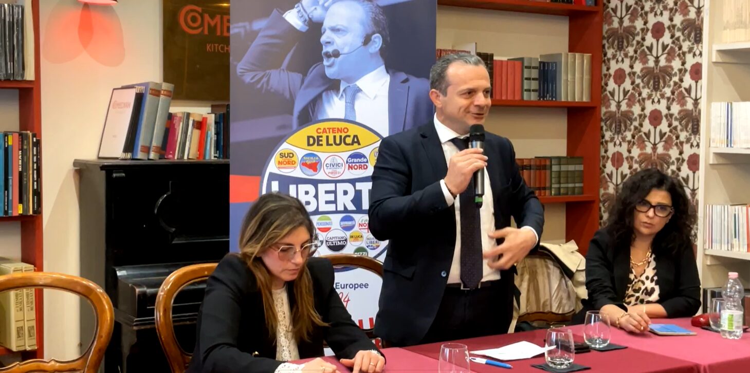 Europee De Luca presenta a Roma i candidati della lista Libertà