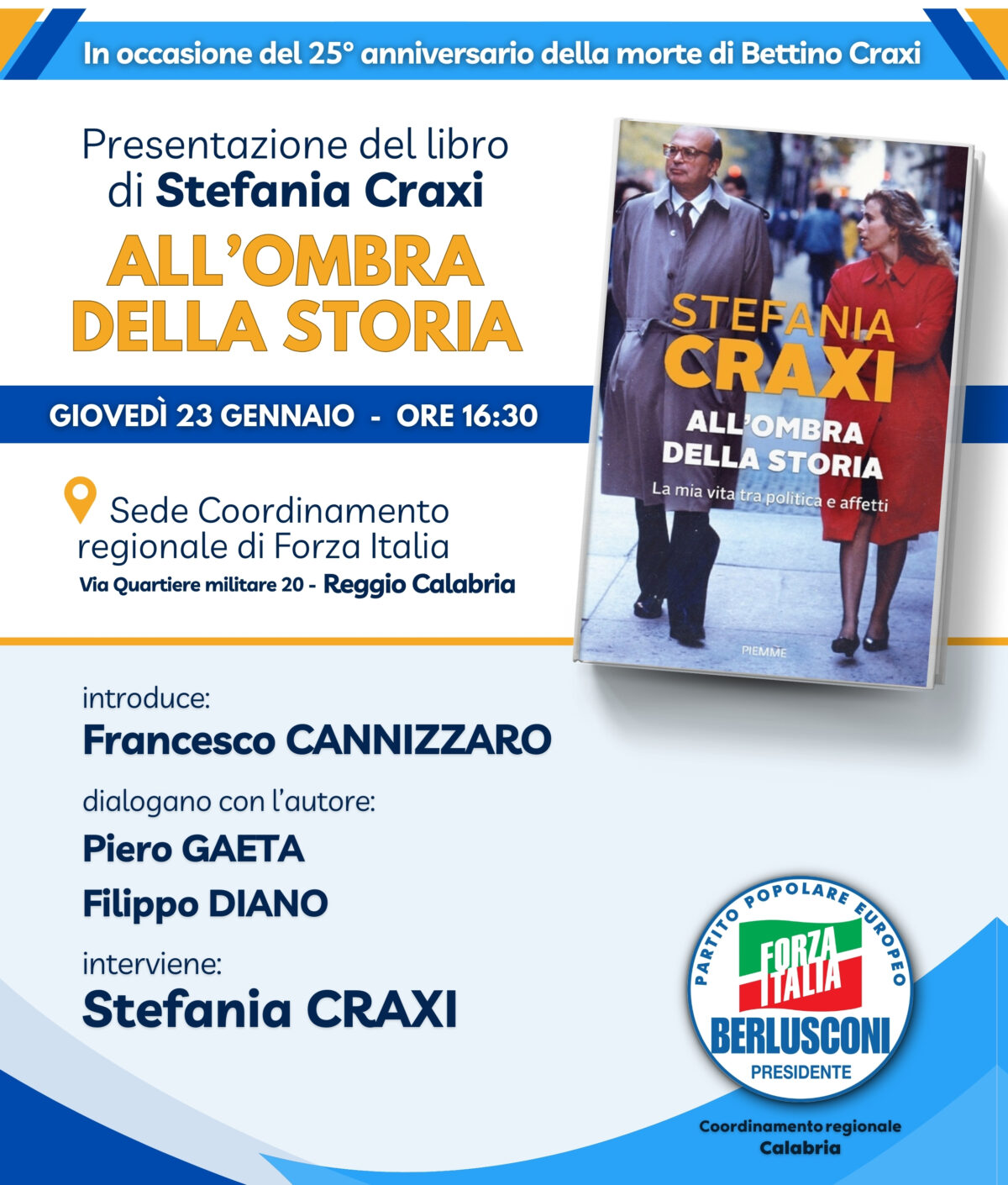 La Figlia Di Bettino Craxi A Reggio Calabria Presenta Il Suo Libro