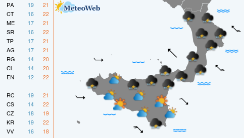 Previsioni Meteo Domenica 20 Ottobre