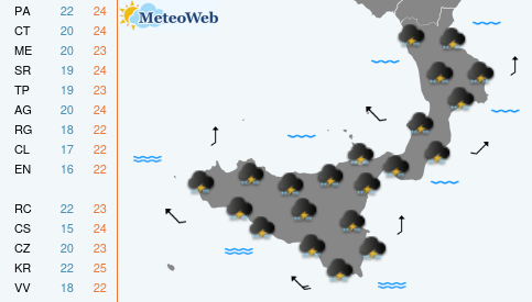 Previsioni Meteo Venerdi 18 Ottobre