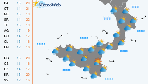 Previsioni Meteo Giovedi 21 Novembre