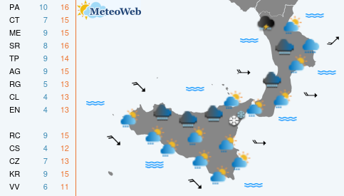 Previsioni Meteo Lunedi 23 Dicembre