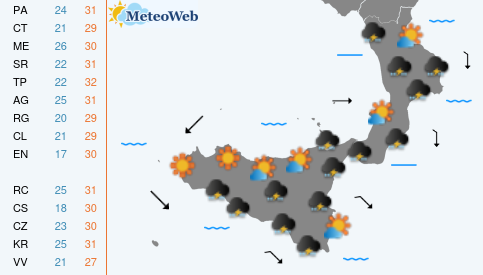 Giovedi 25 Giugno Previsioni Meteo Giovedi 25 Giugno