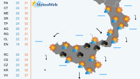 Sabato 27 Giugno Previsioni Meteo Sabato 27 Giugno