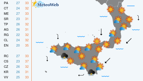 Giovedi 30 Luglio Previsioni Meteo Giovedi 30 Luglio