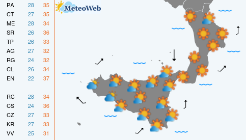 Mercoledi 5 Agosto Previsioni Meteo Mercoledi 5 Agosto