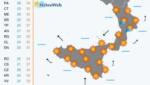 Martedi 4 Agosto Previsioni Meteo Martedi 4 Agosto