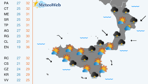 Martedi 18 Agosto Previsioni Meteo Martedi 18 Agosto