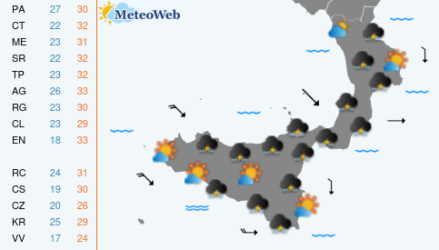 Martedi 18 Agosto Previsioni Meteo Martedi 18 Agosto