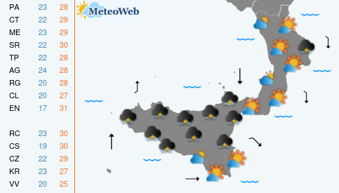 Sabato 19 Settembre Previsioni Meteo Sabato 19 Settembre