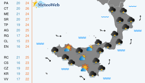 Mercoledi 21 Ottobre Previsioni Meteo Mercoledi 21 Ottobre