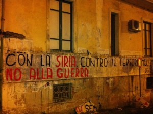 striscione siria