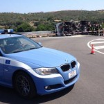 Autocisterna gas si ribalta in Sardegna