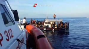 The wreck of Lampedusa Island