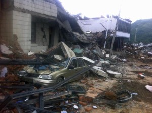 An earthquake kills at least 391 people in SW China.