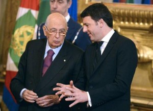 renzi e napolitano