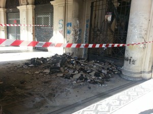 incendio galleria messina