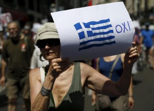 Referendum Grecia - foto LaPresse