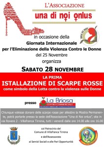 manifesto scarpe rosse villafranca