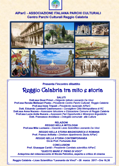 Il 15 Aprile Convegno Dal Titolo “Reggio Calabria Tra Mito E Storia”