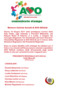 RINNOVO CARICHE SOCIALI AVO SICILIA