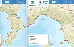 Goletta Verde 2017 confronto tra Calabria e Liguria con meno della metà di spiagge