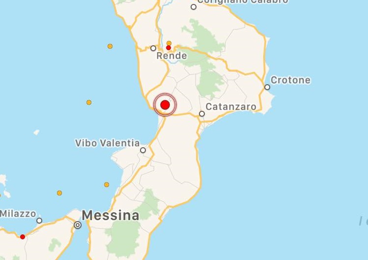 terremoto lamezia terme