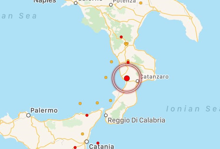 terremoto lamezia terme