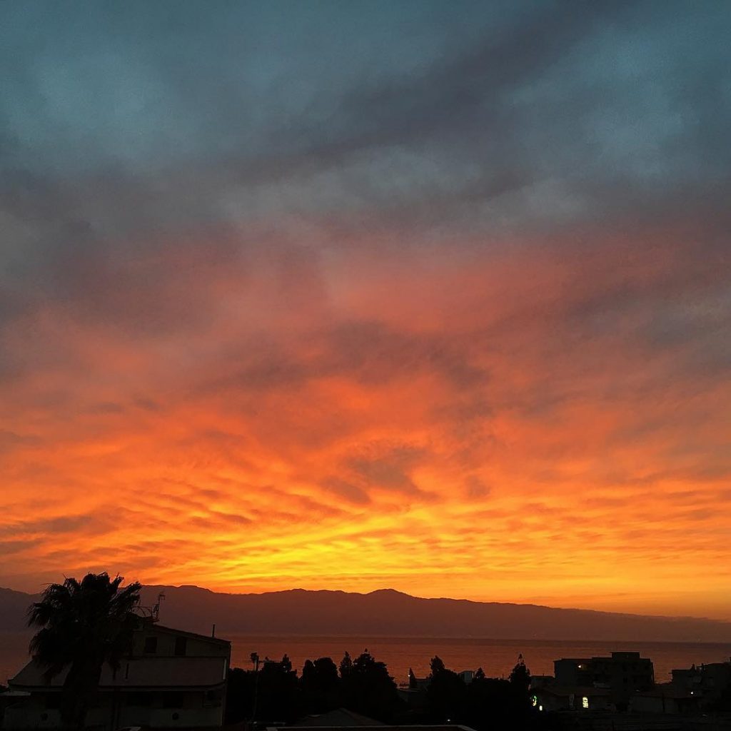 reggio calabria tramonto 1 giugno 2018