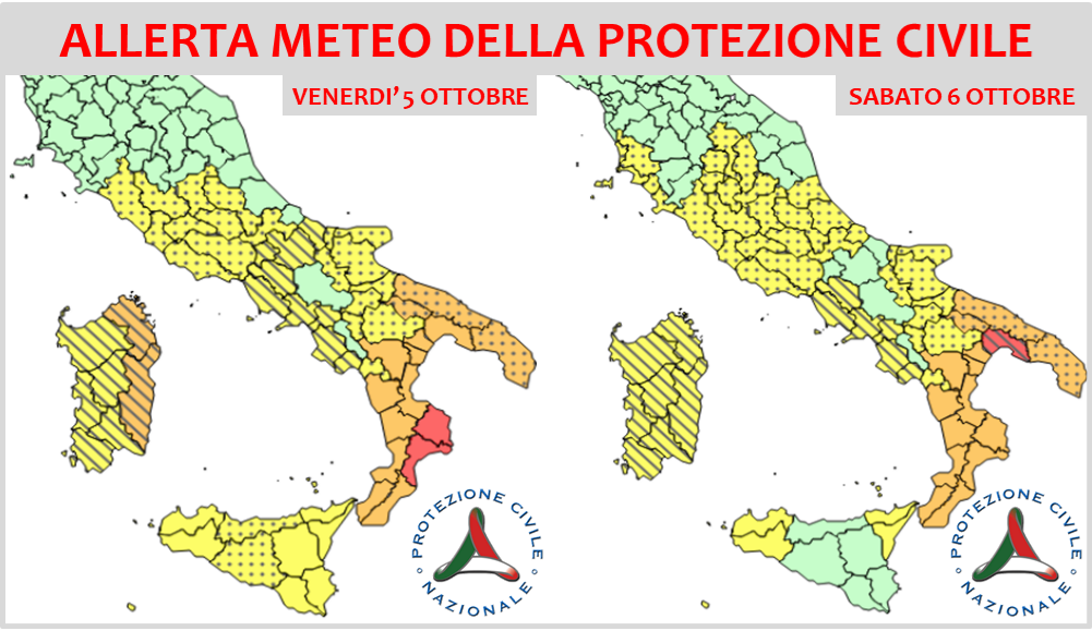 Allerta Meteo, La Protezione Civile Innalza Il Livello Fino A "Rosso ...