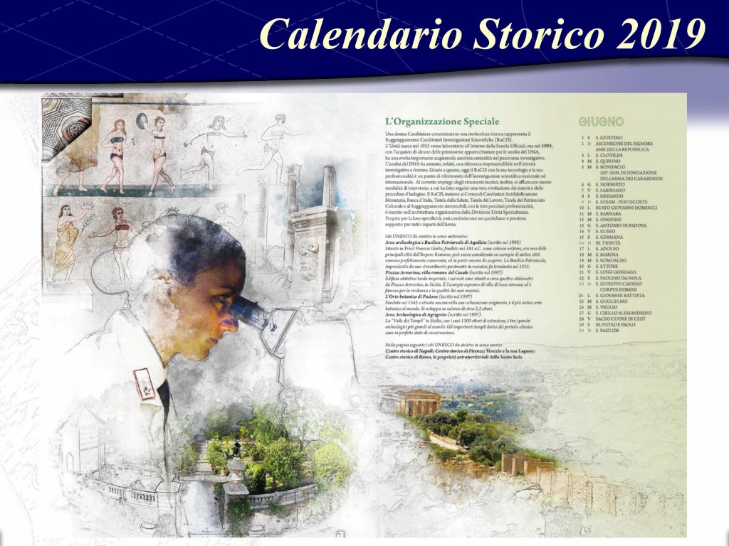 Calendario storico dell'Arma dei Carabinieri – 2008 – Fondazione di ricerca  Giuseppe Siotto