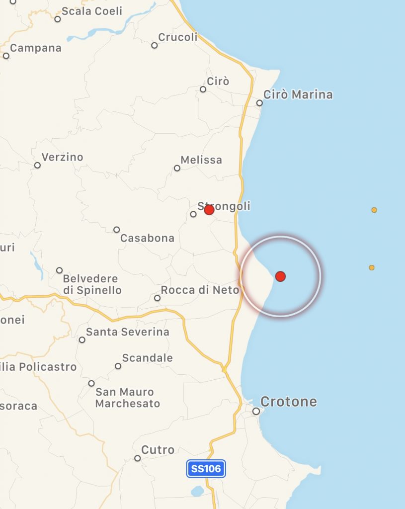 terremoto oggi calabria crotone