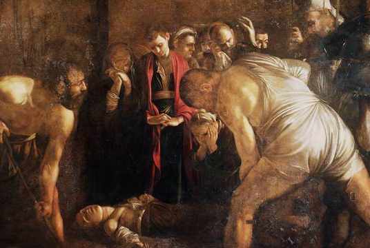 Seppellimento di santa lucia Caravaggio