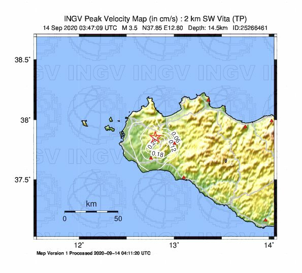 terremoto oggi sicilia trapani salemi