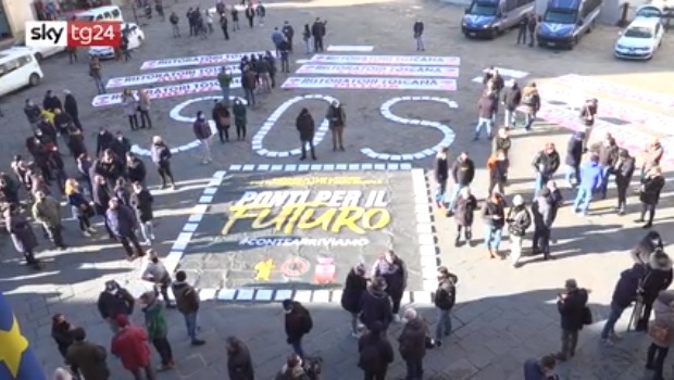 protesta firenze sos pizza