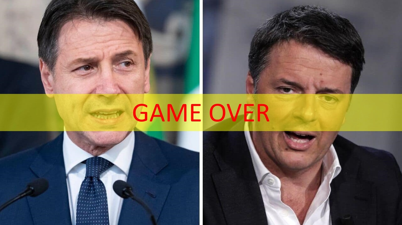 conte renzi game over