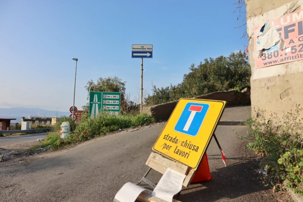 reggio calabria lavori via montevergine petti 7 marzo 2021