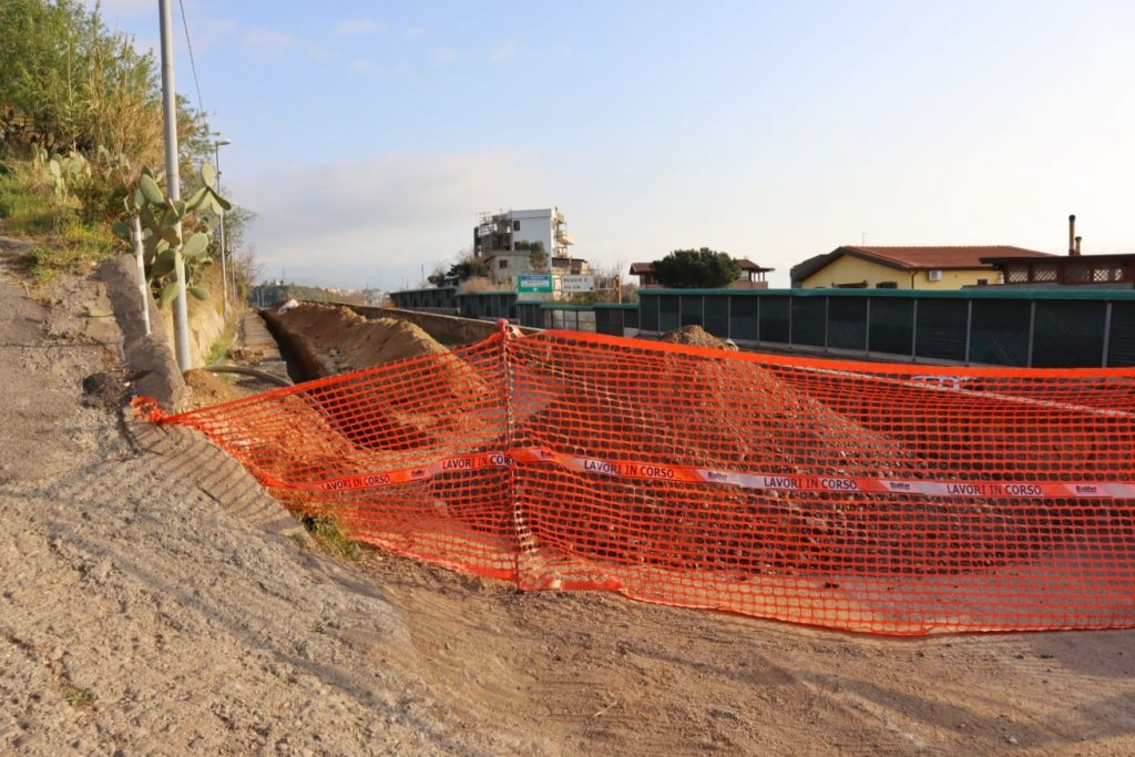 reggio calabria lavori via montevergine petti 7 marzo 2021