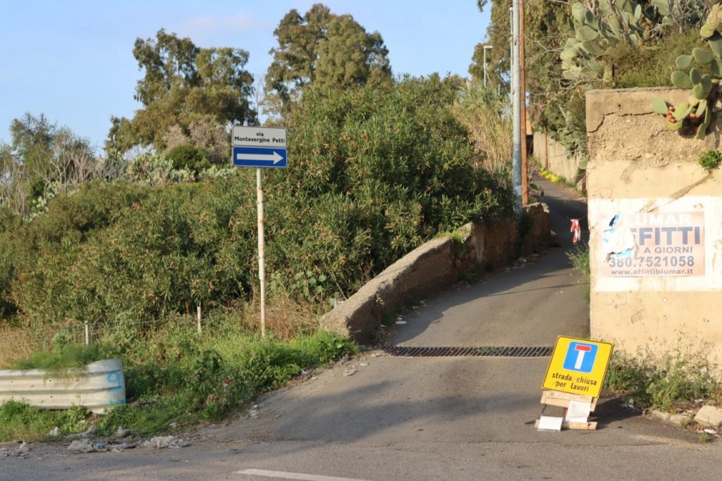 reggio calabria lavori via montevergine petti 7 marzo 2021