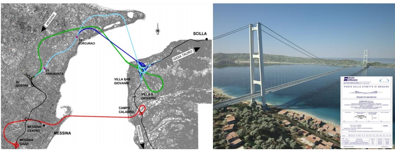 ponte sullo stretto progetti commissione