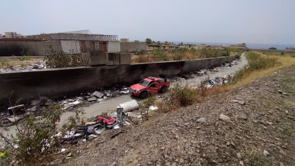 incendio rifiuti san gregorio