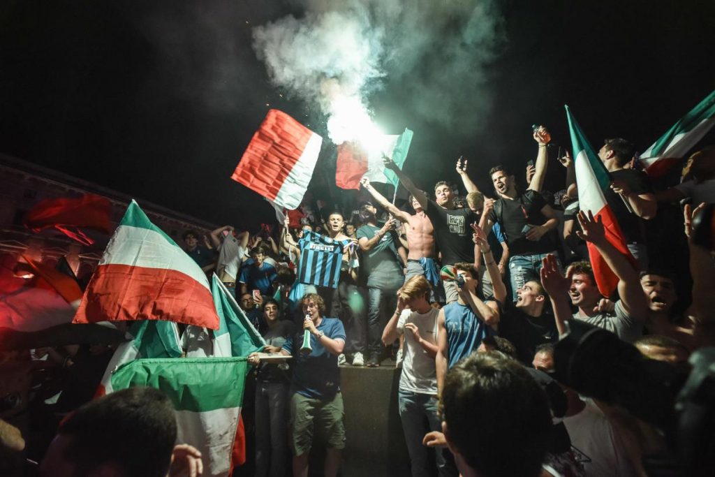 Festa italiani per la vittoria dellEuropeo