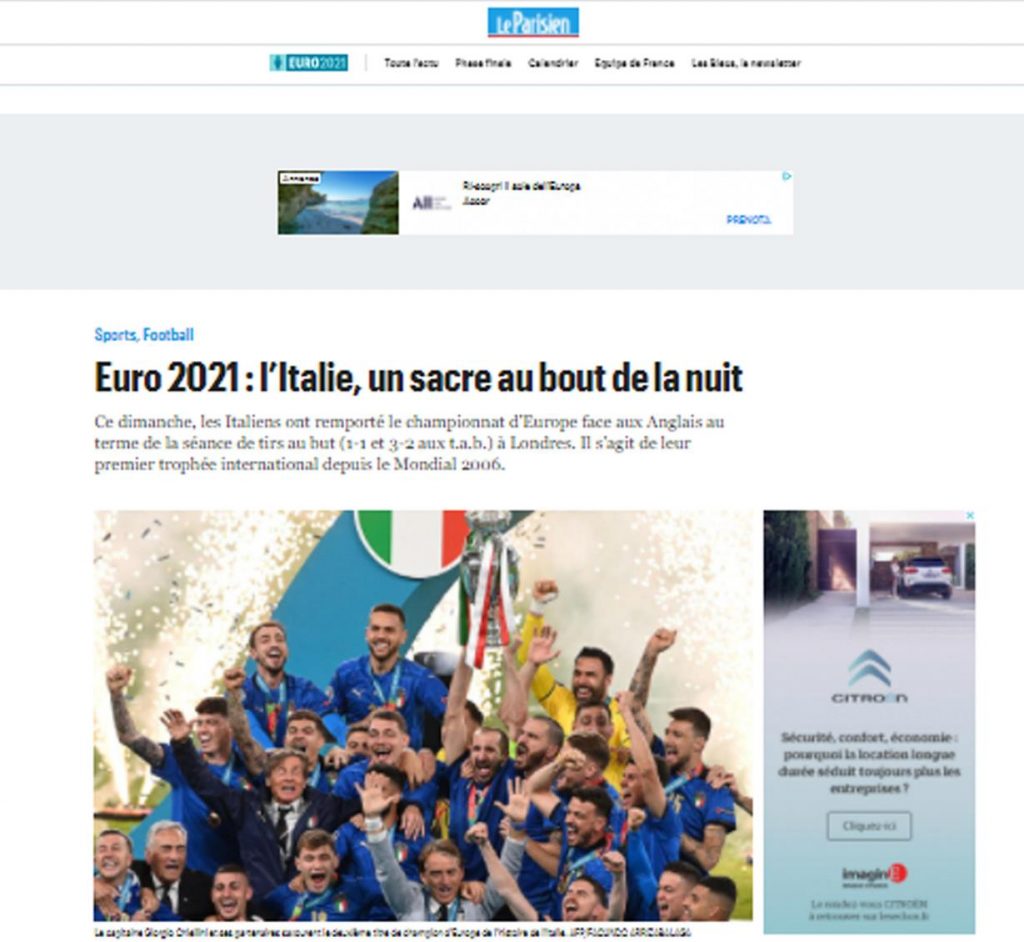 Giornali esteri per l'Italia campione (2)